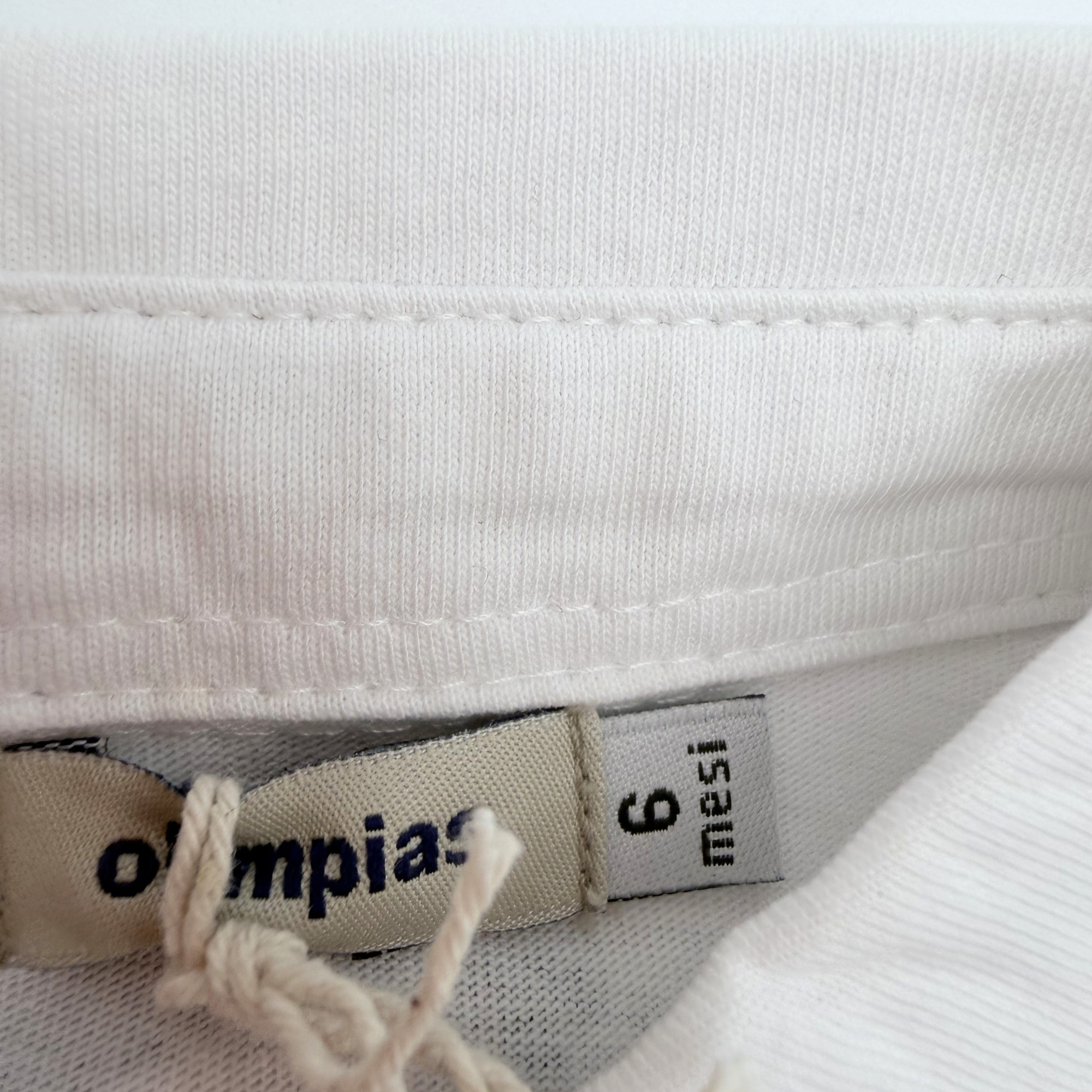Polo blanc imprimé pirate — 6 mois