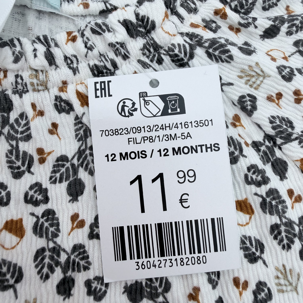 Blouse fleurie — 12 mois