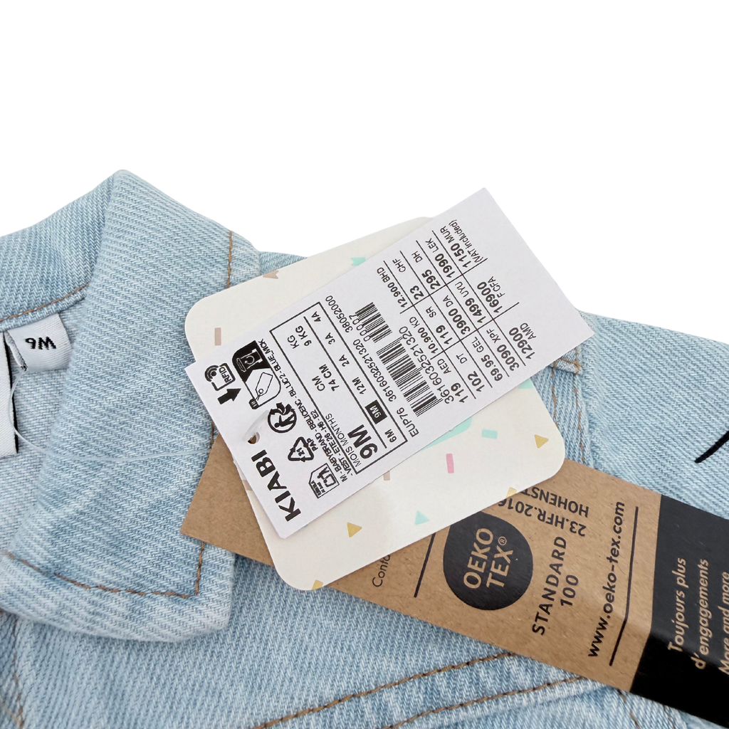 Veste en jean bébé Mickey bleu clair - 9 mois
