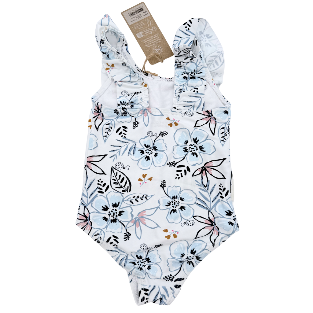 Maillot de bain fleuri à volants — 12 mois