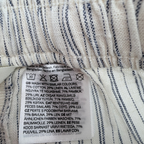 Pantalon enfant rayé en mélange de lin écru et bleu - 18-24 mois