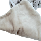 Doudou mouchoir âne gris et blanc