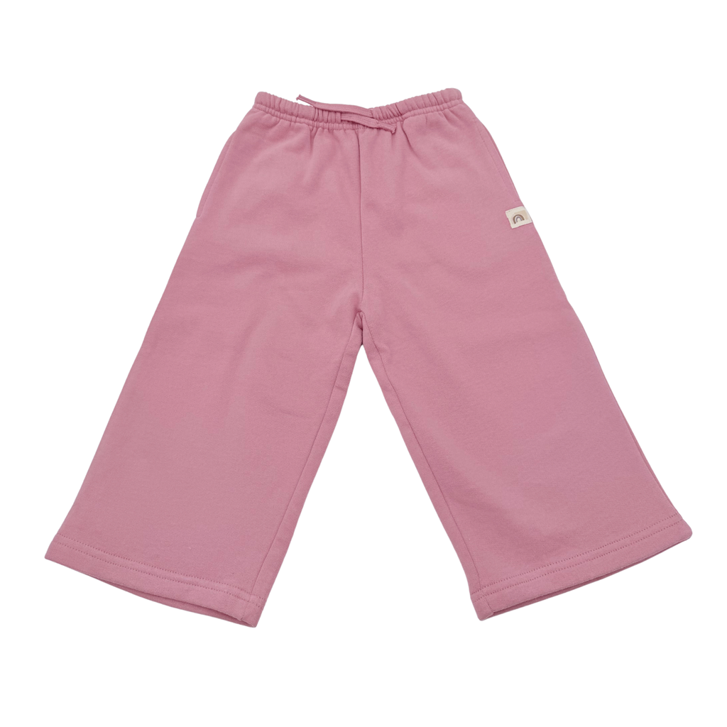 Pantalon enfant rose à jambes larges - 12-18 mois
