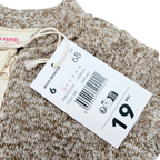 Gilet marron chiné à motifs animaux - 6 mois