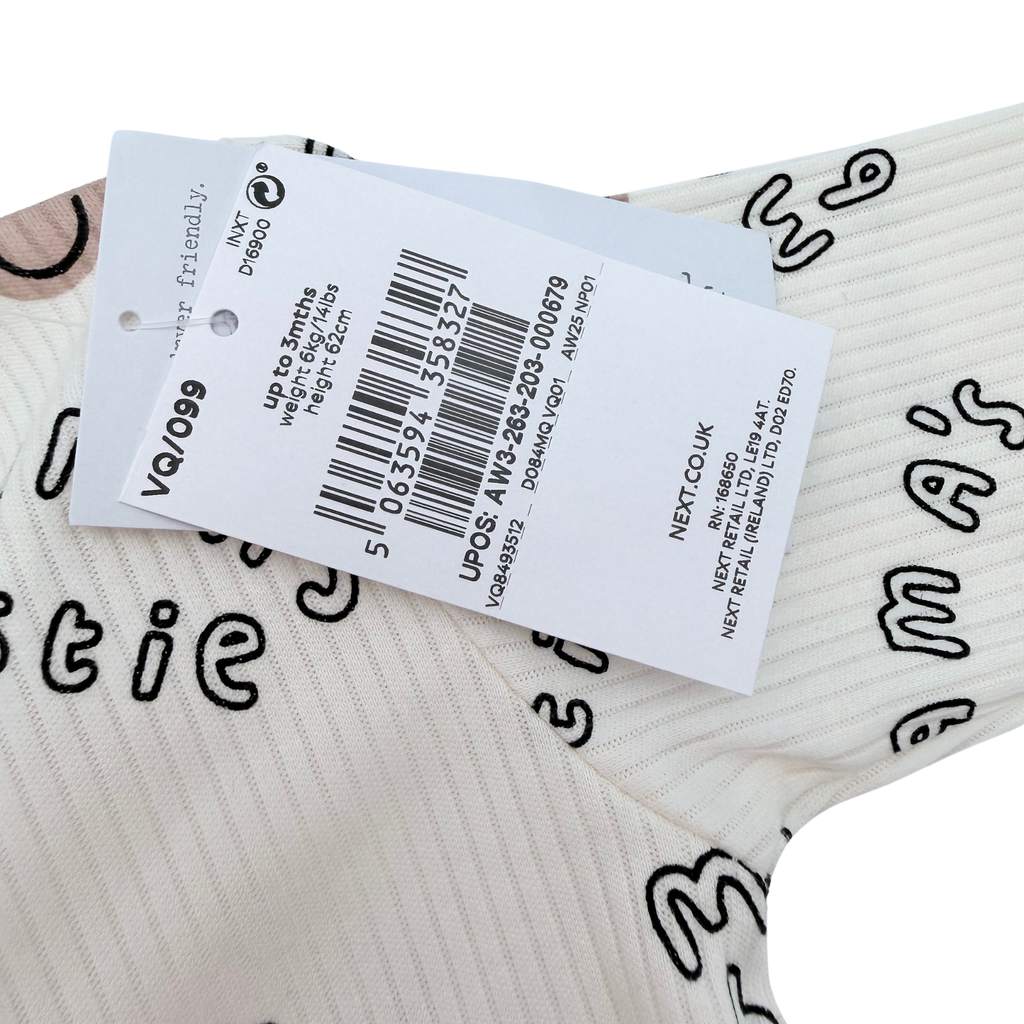Pyjama écru imprimé “Mama’s bestie” - 0-3 mois
