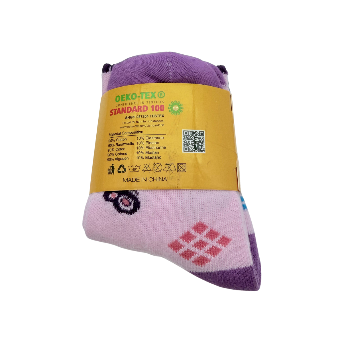 Lot de 3 paires de chaussettes rose et orange – 23-26
