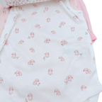Lot de 5 bodies sans manches roses et fleuris - 12-18 mois