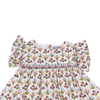 Robe fleurie avec bloomer assorti — 18 mois