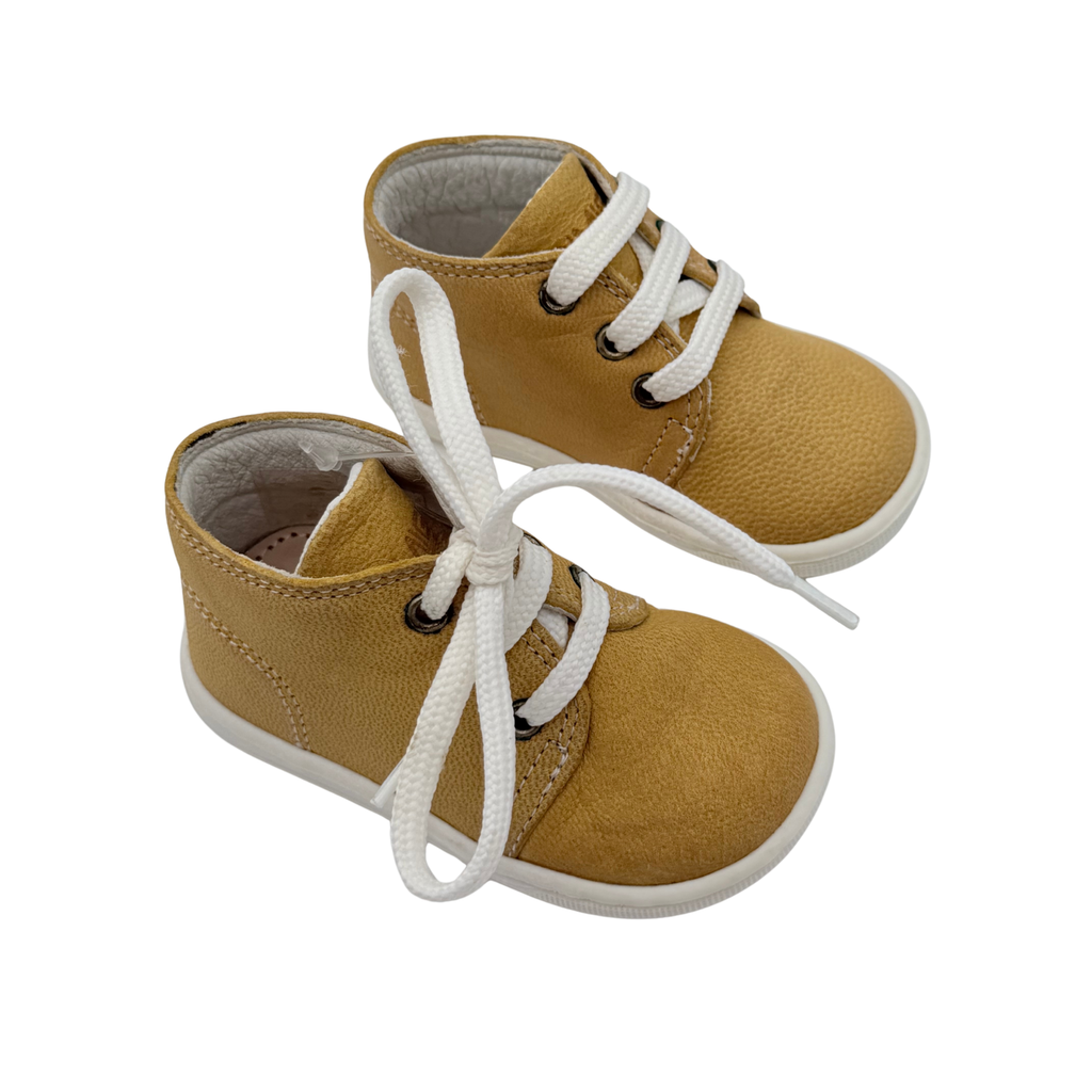 Bottines moutarde à lacets - 18