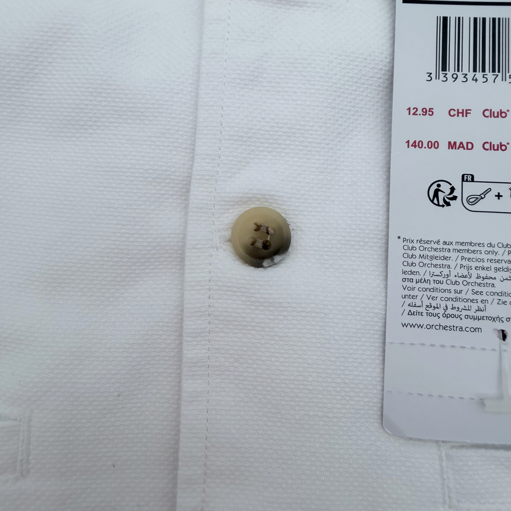 Gilet de costume blanc — 12 mois