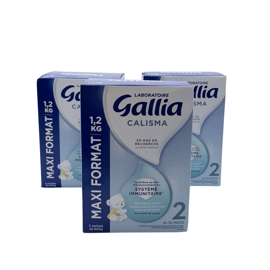 Lait infantile Calisma 2 – Lot de 3 x 1,2 kg – 6 à 12 mois