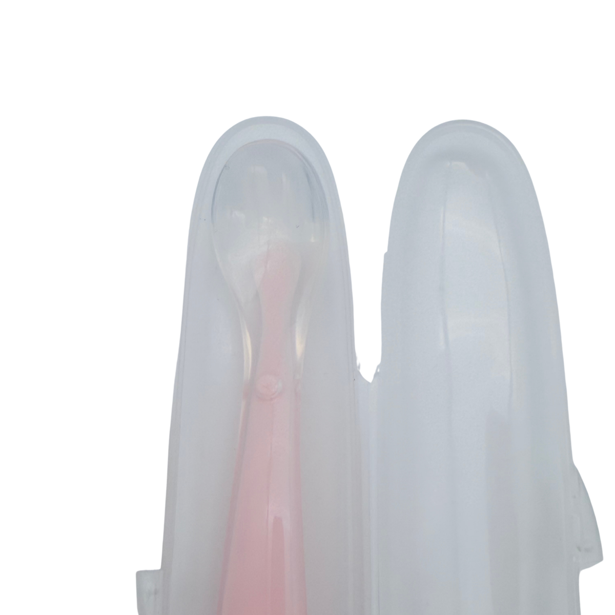 Cuillère bébé rose avec étui de transport