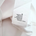 T-shirt blanc fleur rose métallisée — 18 mois
