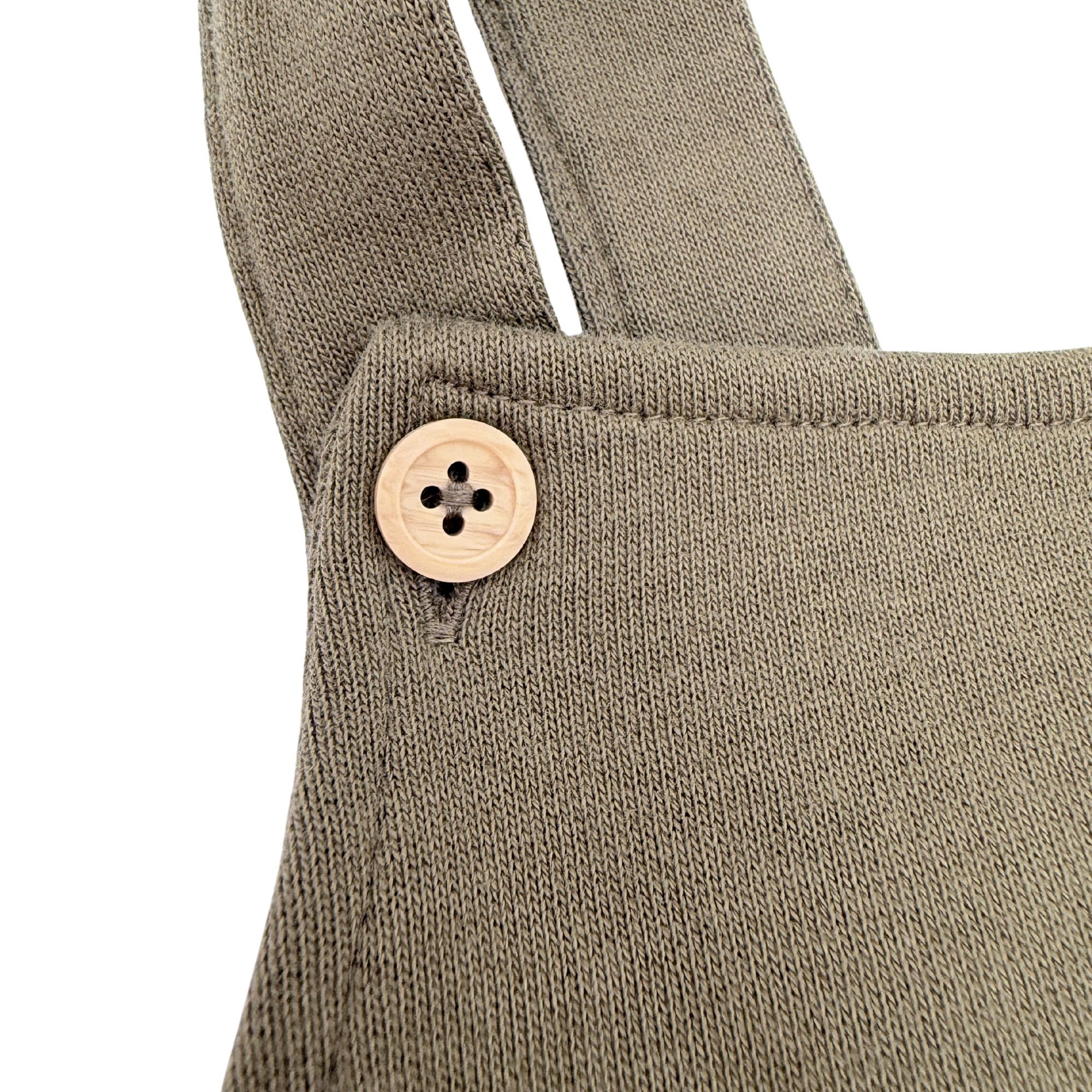 Salopette kaki avec poche kangourou — 4-6 mois