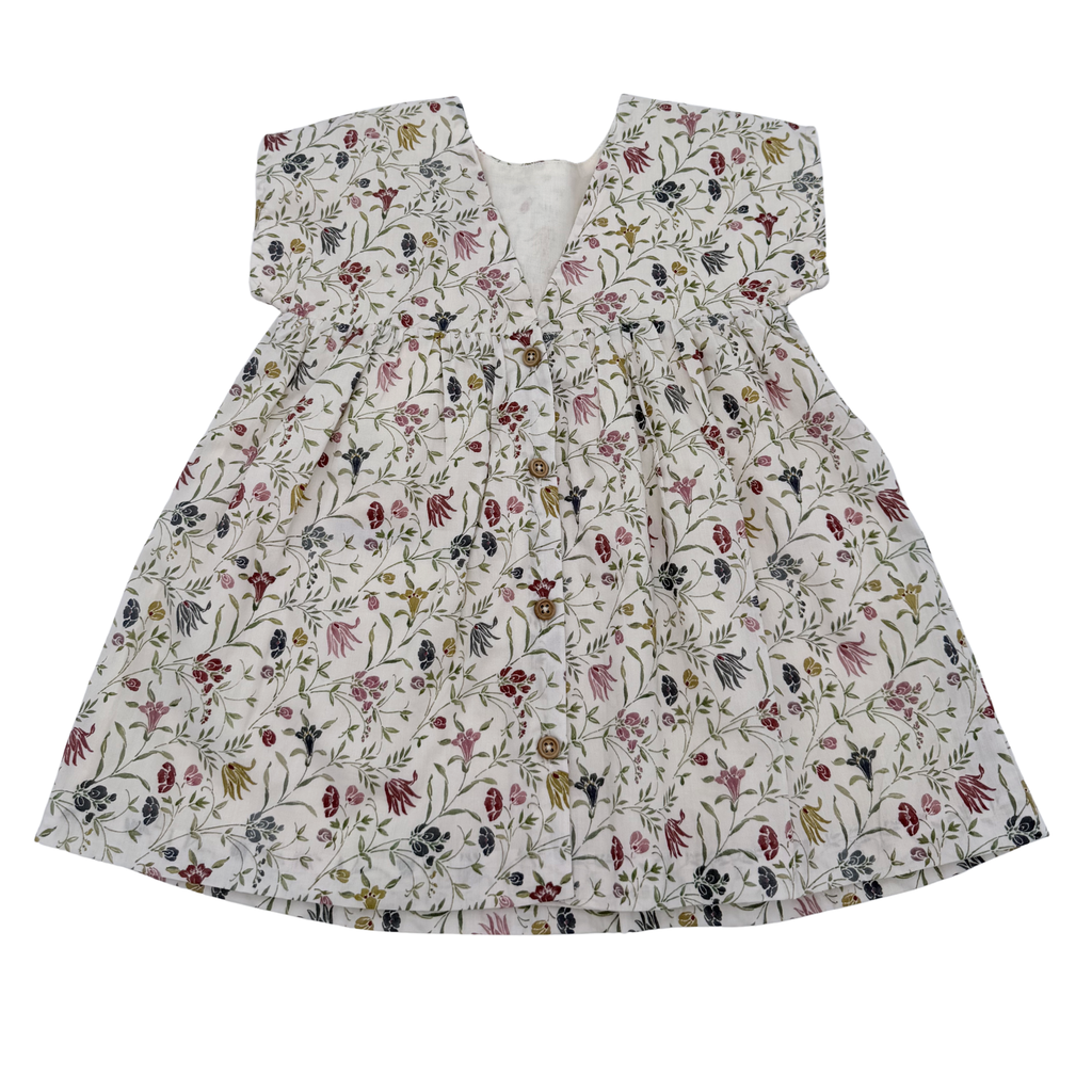 Robe liberty manches courtes — 9 mois