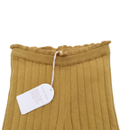 Legging moutarde en maille côtelée avec pompons - 8 ans