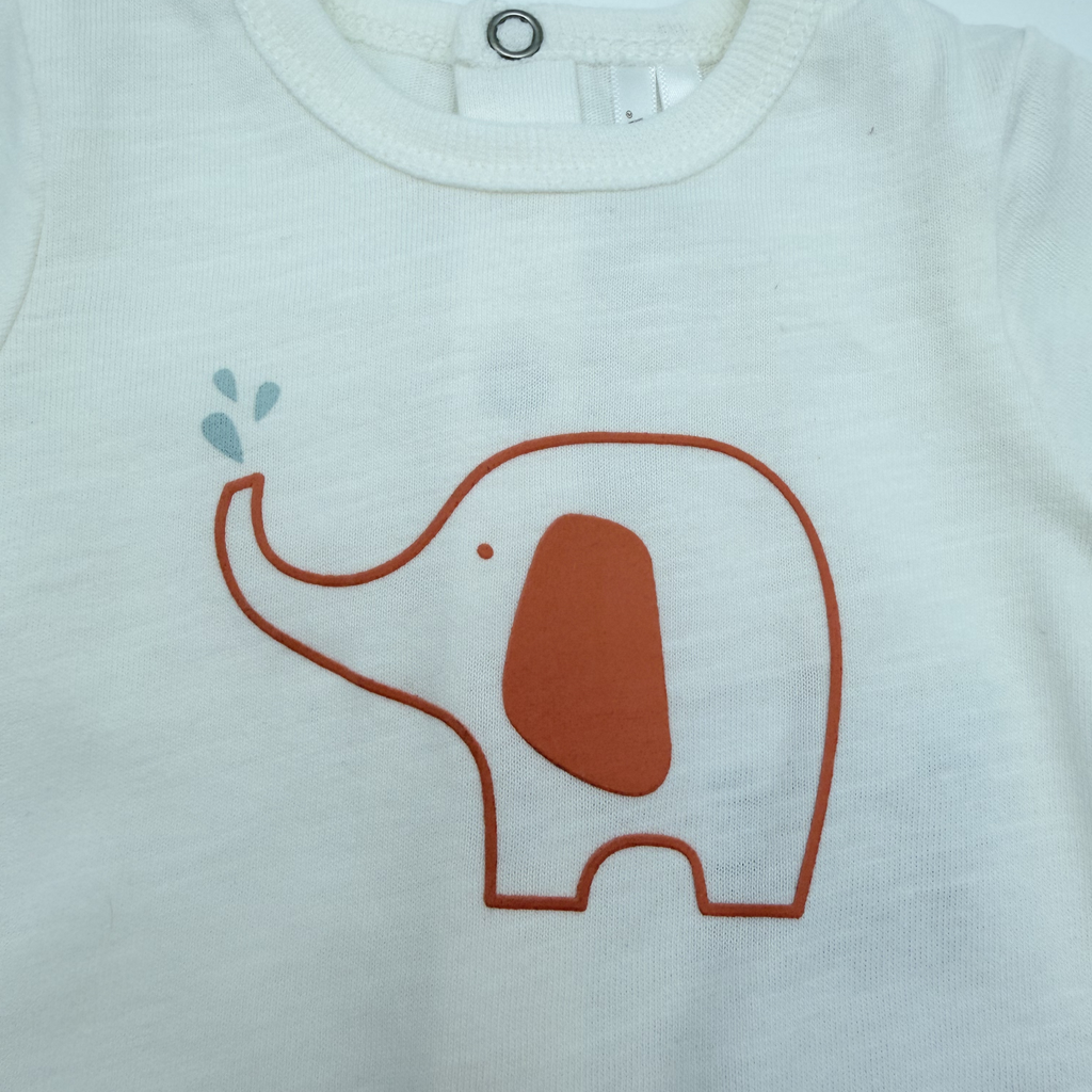 Ensemble t-shirt et short éléphant - 1 mois