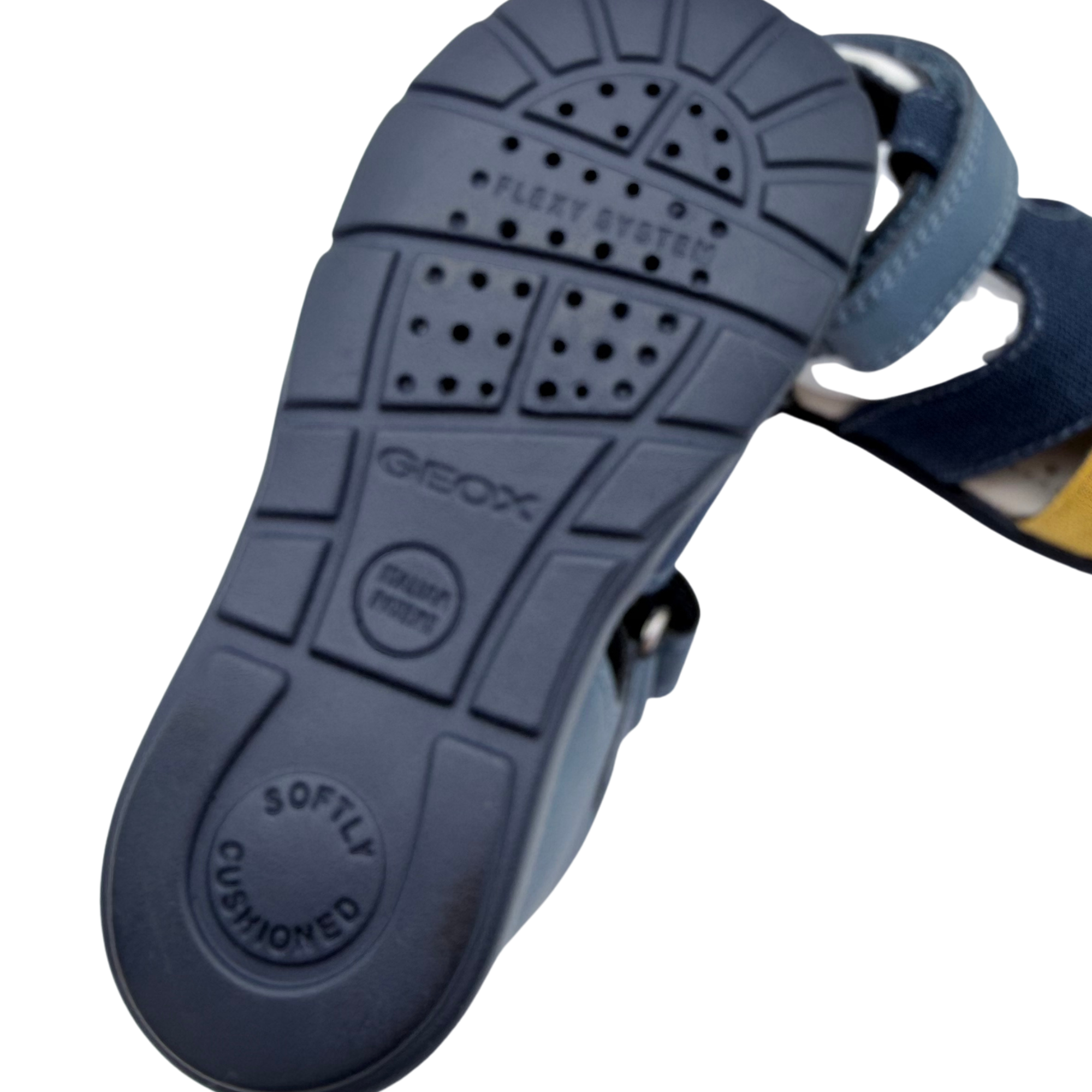 Sandales bleu marine et jaune — 22