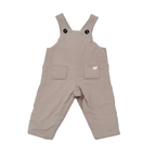 Salopette bébé beige en velours côtelé - 3 mois