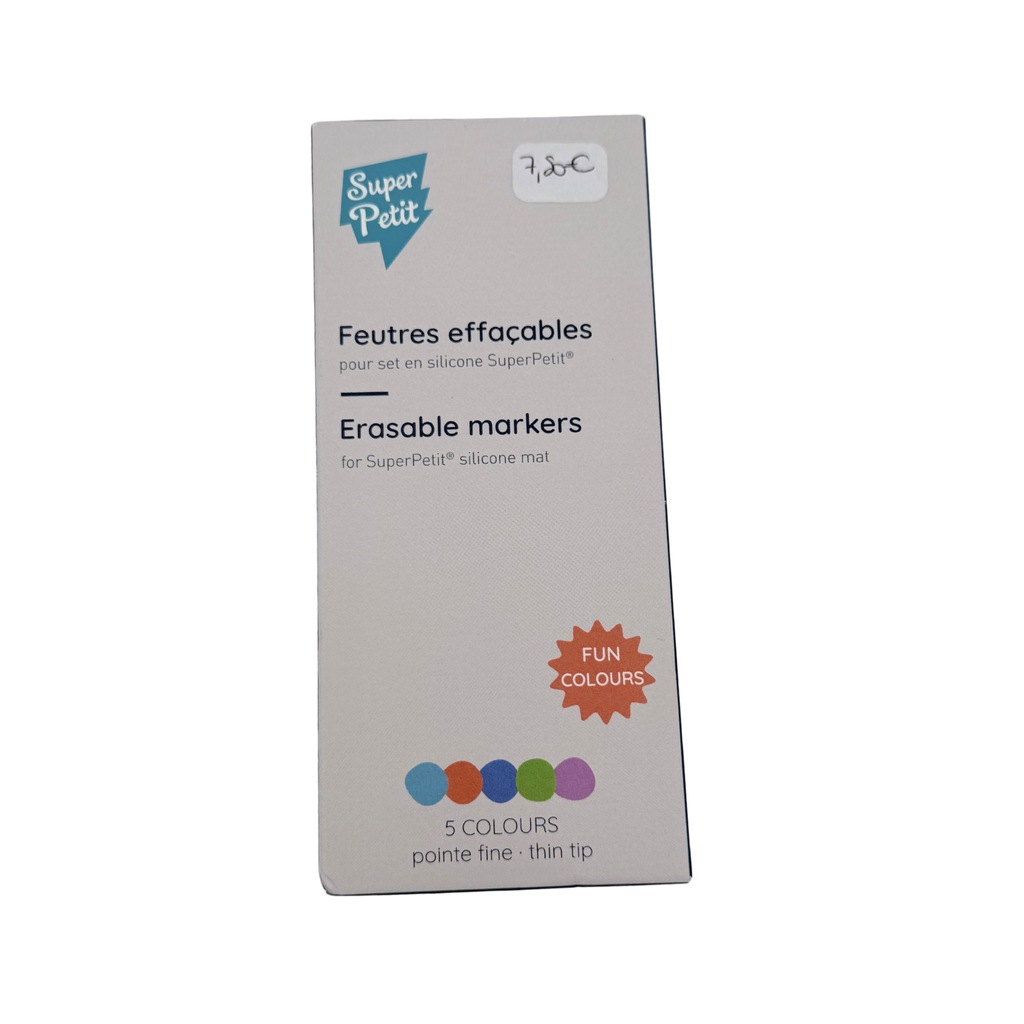 Feutres effaçables — 5 couleurs