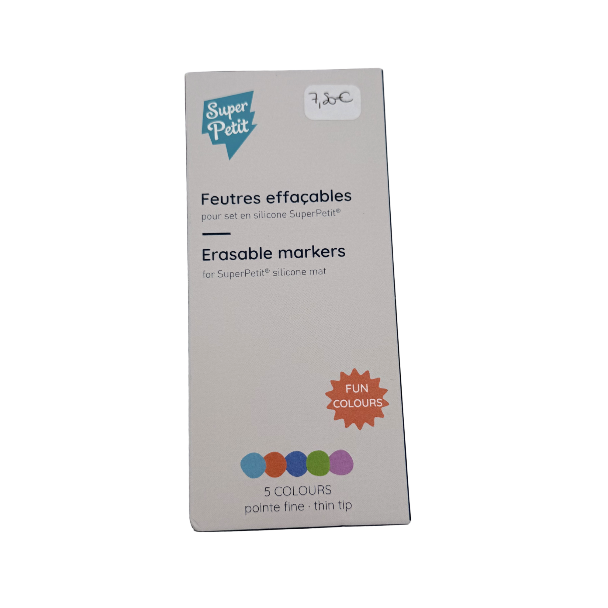 Feutres effaçables — 5 couleurs