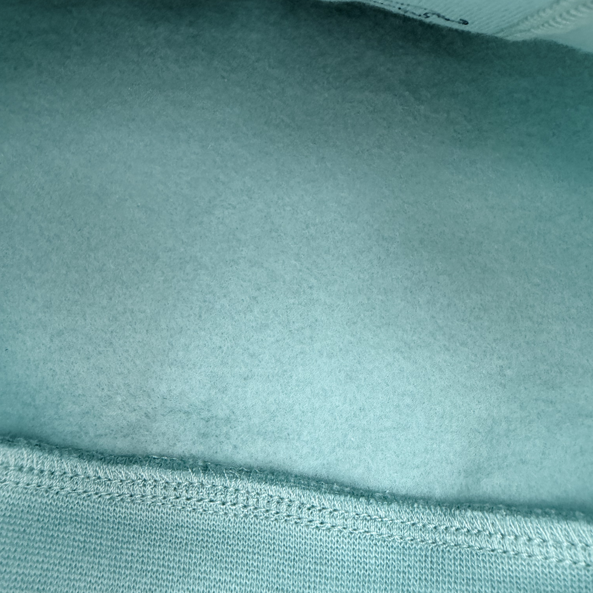 Sweat zippé à capuche vert d’eau imprimé — 6 mois