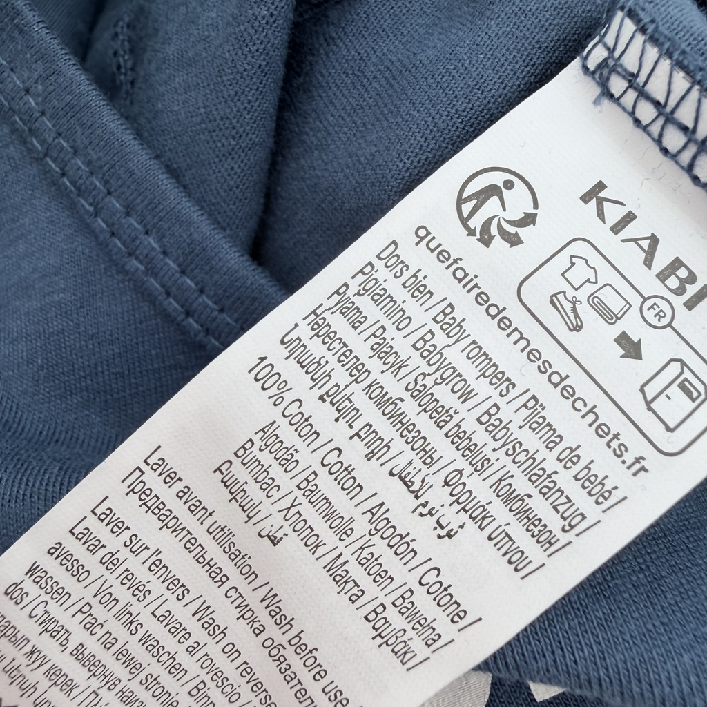 Pyjama bleu marine “Better together” — 12 mois