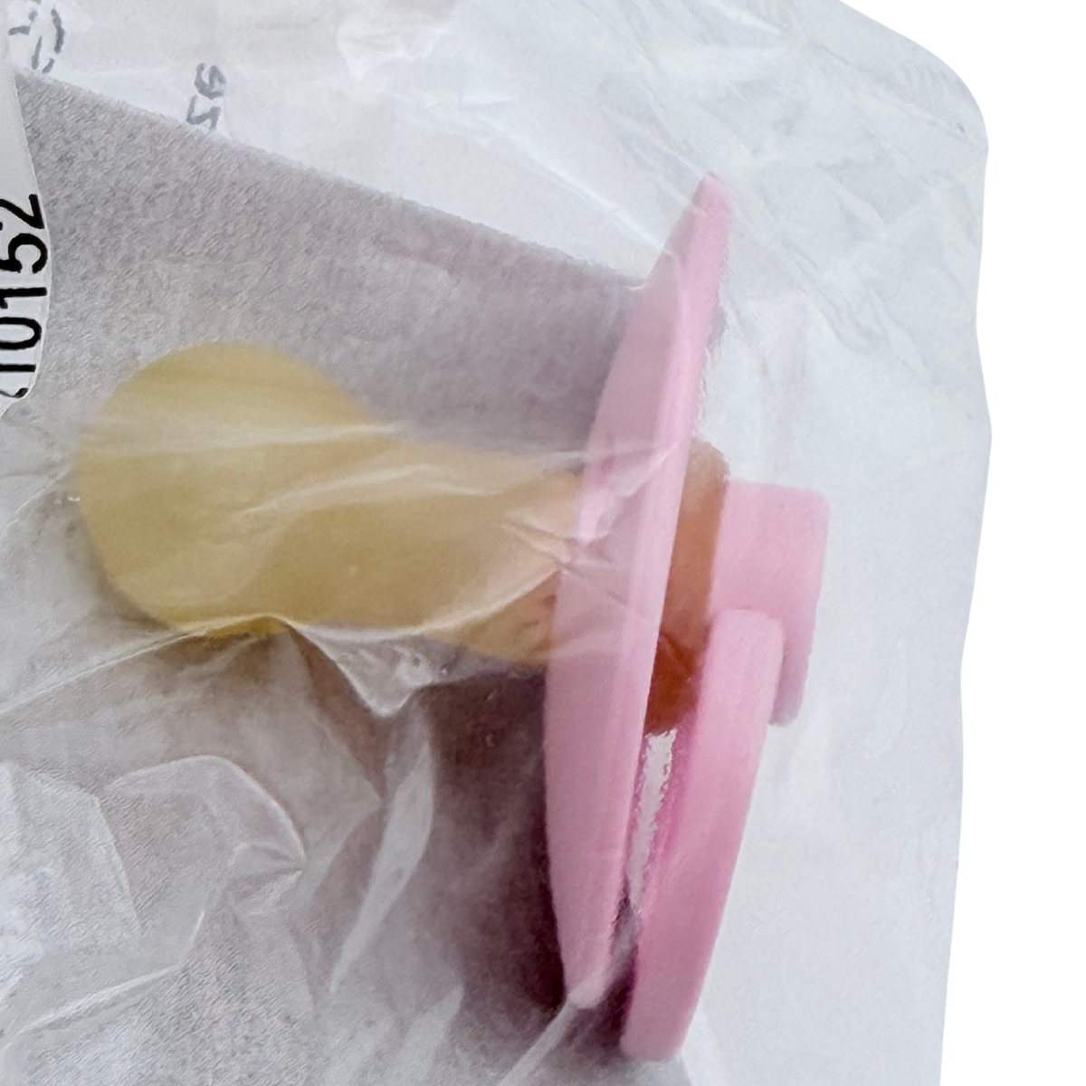 Sucette ronde Baby Pink en latex naturel – Taille 1