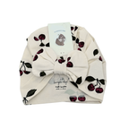 Lot de 2 bonnets bébé à nœud cerises — 6-9 mois