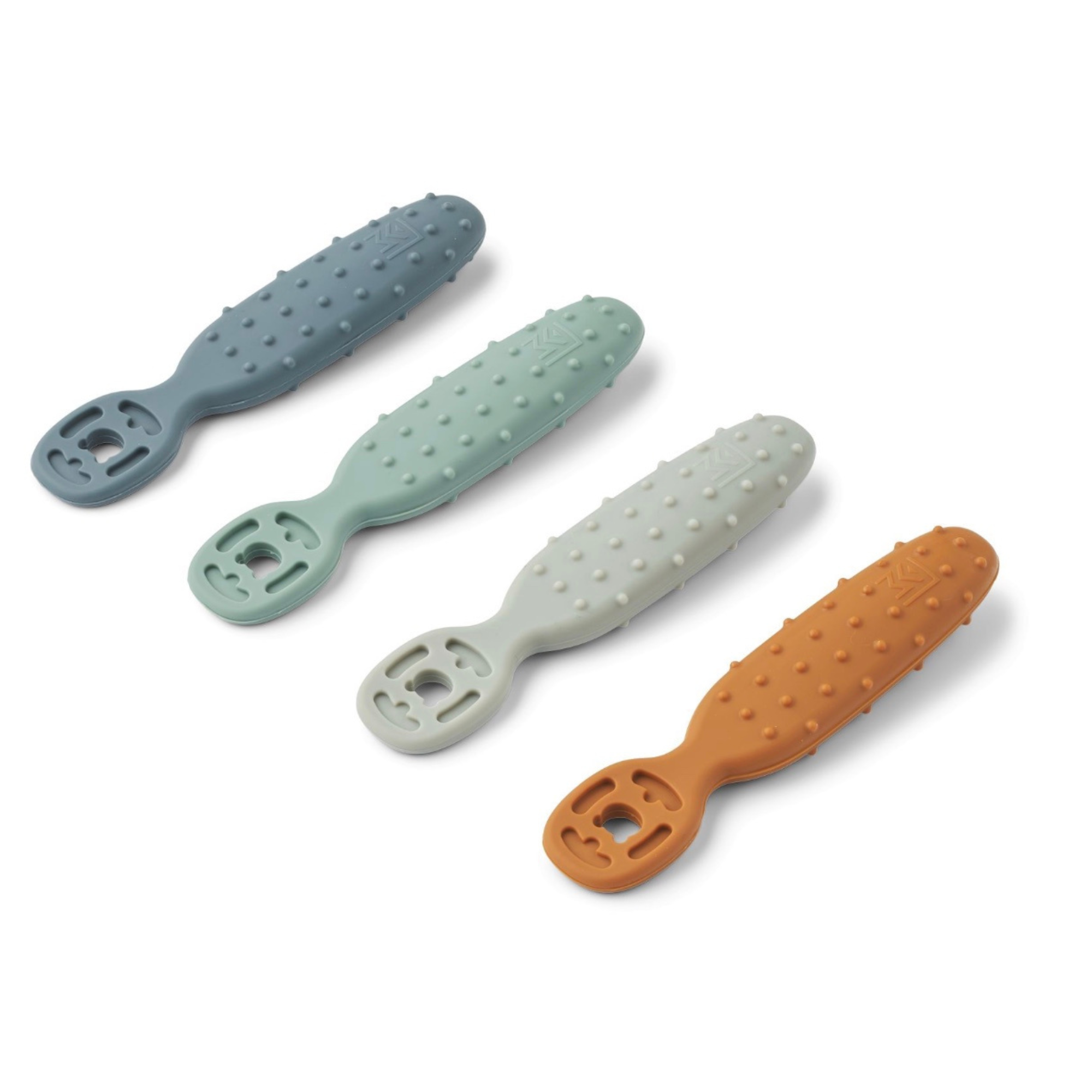 Lot de 4 cuillères d’apprentissage en silicone