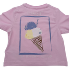 T-shirt rose motif glace - 9-12 mois
