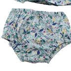 Robe fleurie verte et bleue — 24 mois