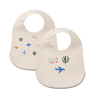 Lot de 2 bavoirs en silicone
