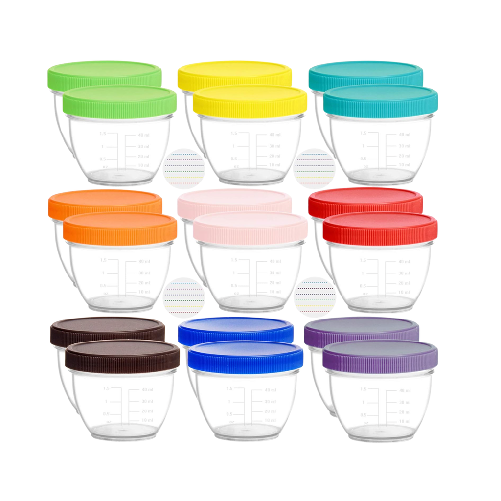 Pots de conservation pour lait maternel — x18