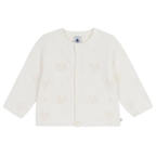Gilet bébé écru en maille ajourée - 18 mois