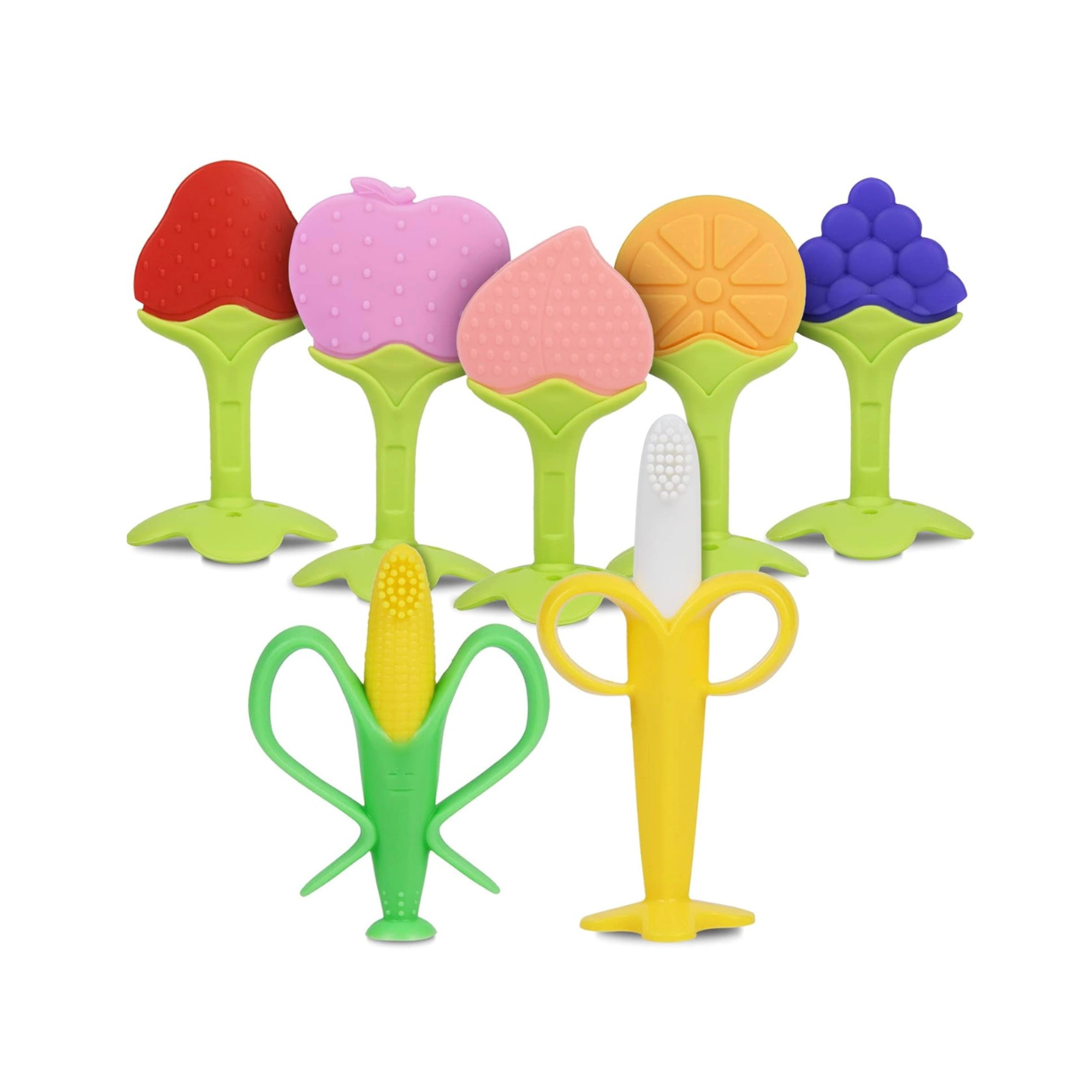 Lot de 7 jouets de dentition