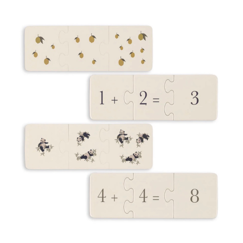 Puzzle maths en carton