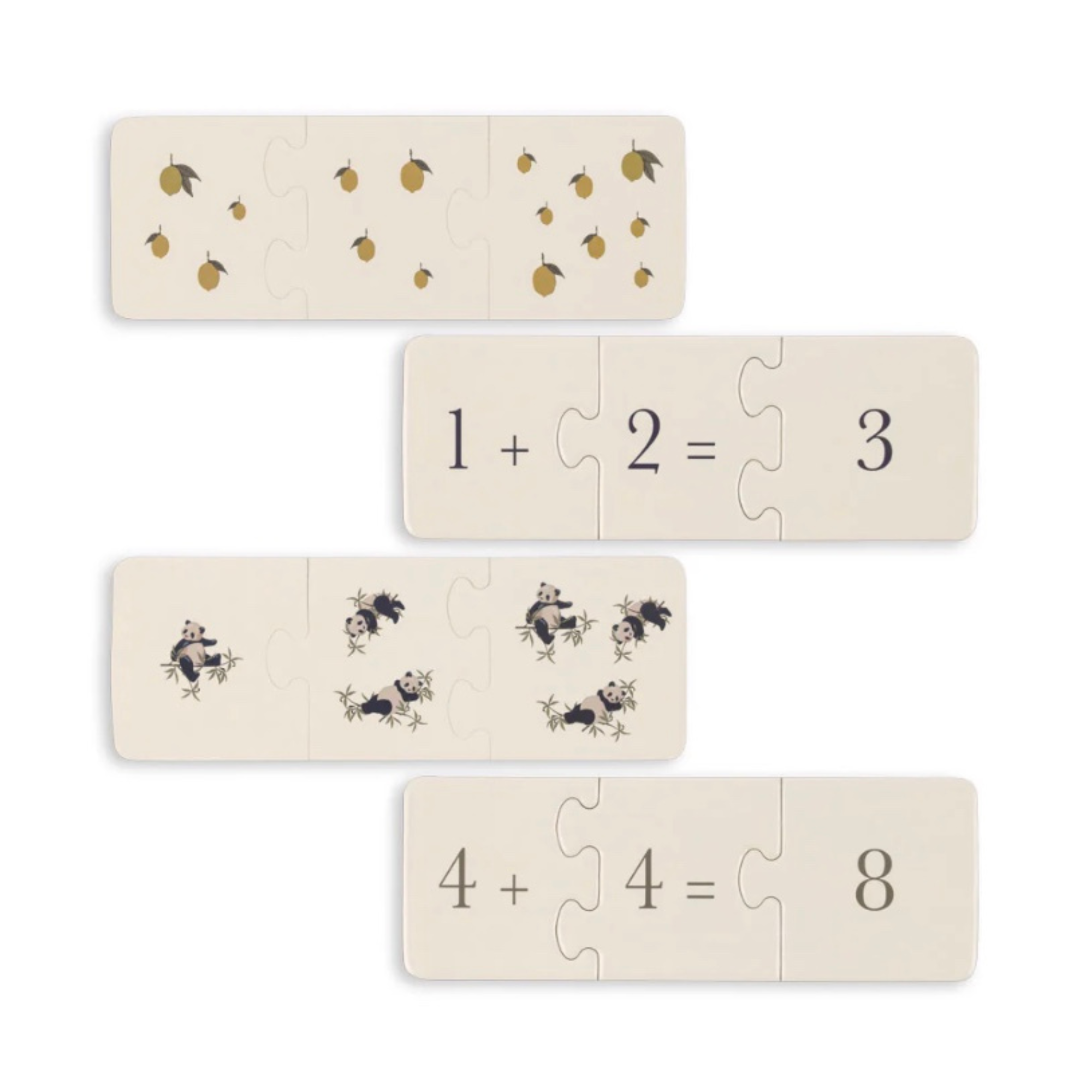 Puzzle maths en carton