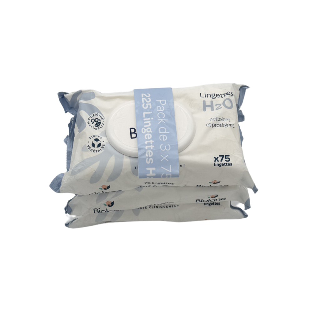 Lot de 3 paquets de 75 lingettes