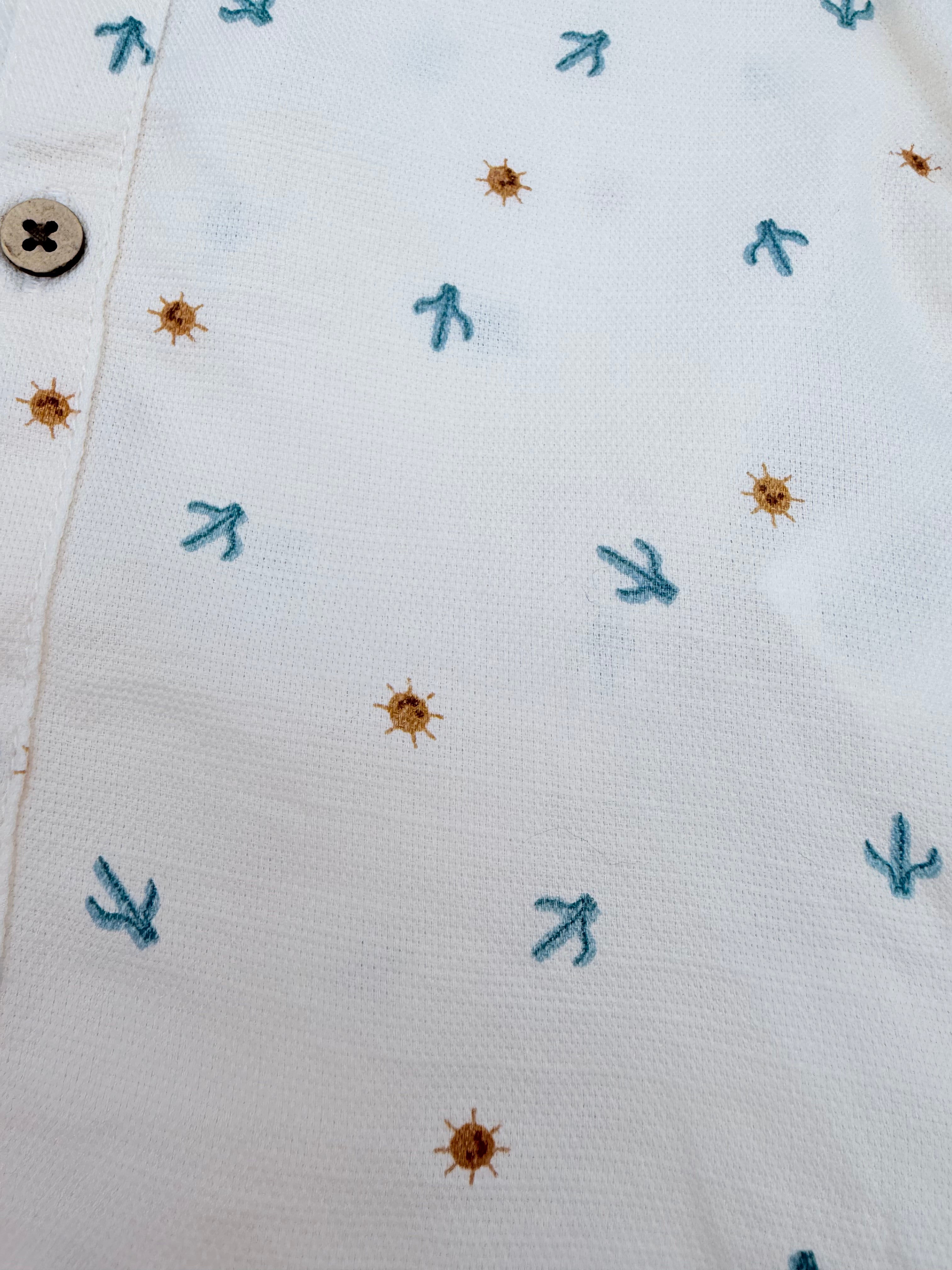 Ensemble salopette et chemise - 6 mois