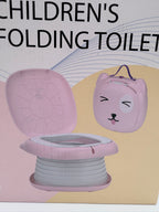 Pot de voyage pliable pour enfant — rose